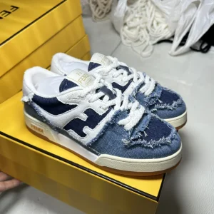 FENDI MATCH Suede Low-Top Casual Sneakers image 1