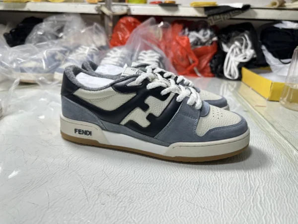 FENDI MATCH Suede Low-Top Casual Sneakers image 1