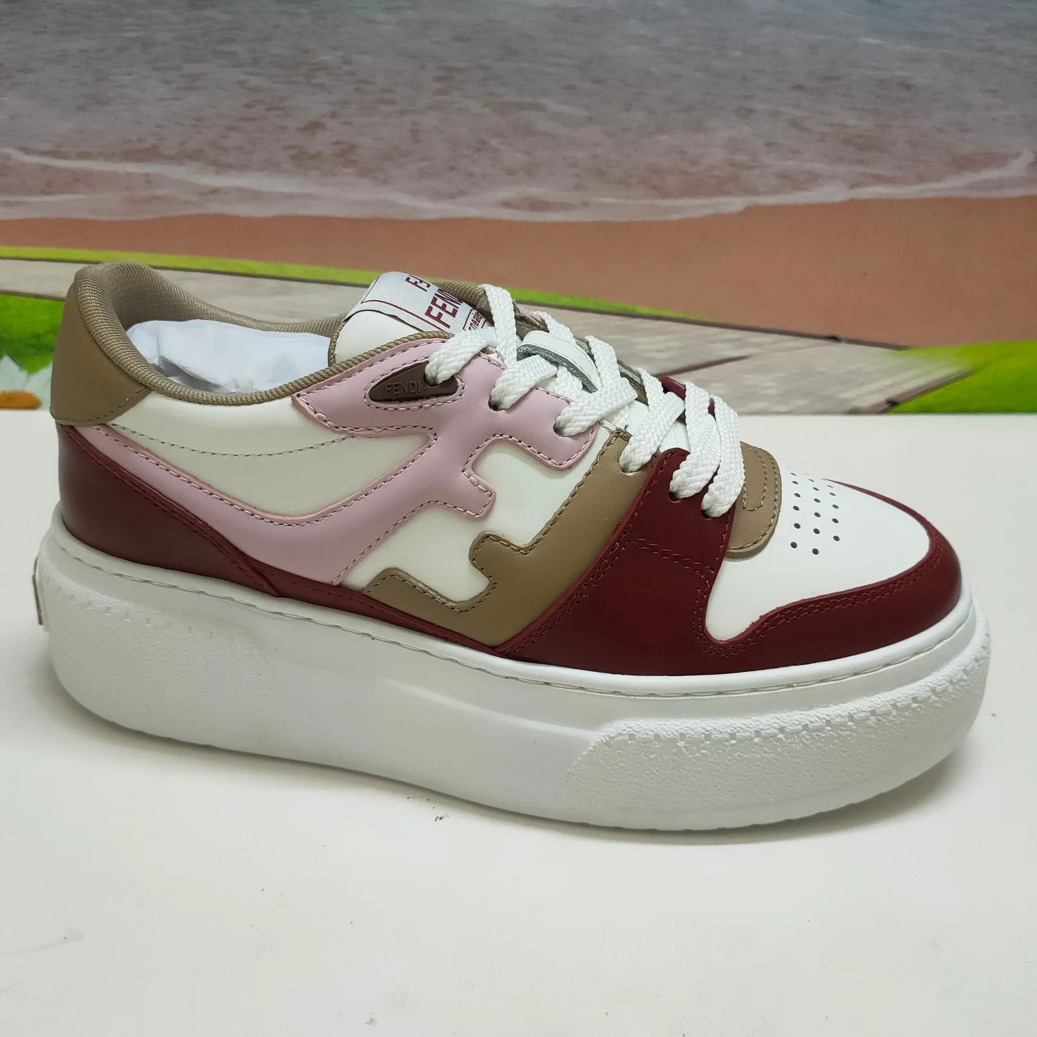 Fendi Match Platform Skate Sneakers image 1