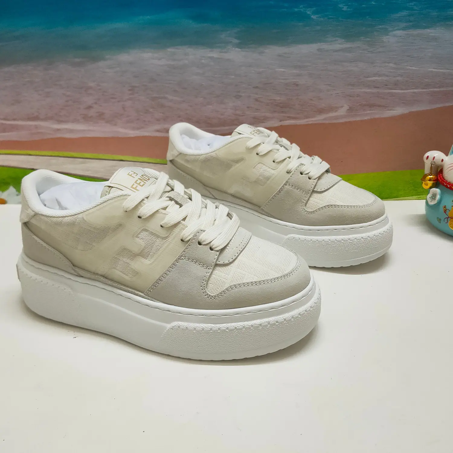 Fendi Match Platform Casual Sneakers image 1