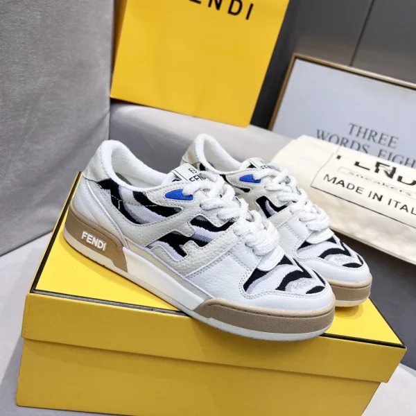 Fendi FD Match Platform Retro Sneakers image 1