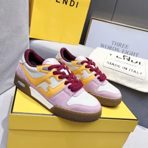 Fendi FD Match Platform Retro Sneakers image 1
