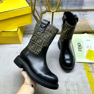 FENDI Monogram Mid-Calf Boots image 1