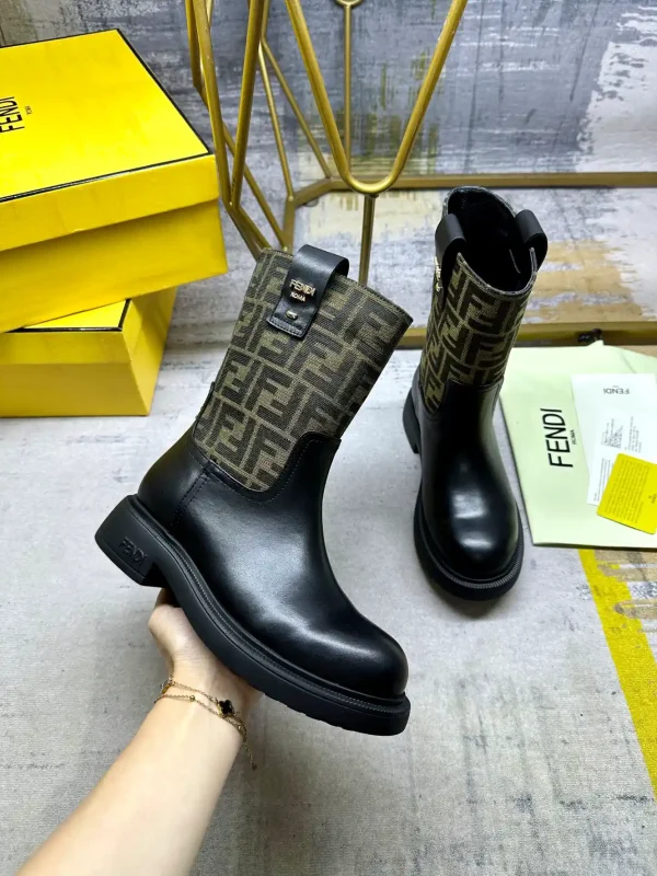 FENDI Monogram Mid-Calf Boots image 1