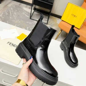 FENDI Elastic Panel Fashion Short Boots image 1