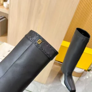 FENDI Chunky Heel Knee-High Trouser Boots image 1