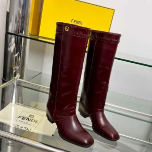 FENDI Chunky Heel Knee-High Trouser Boots image 1