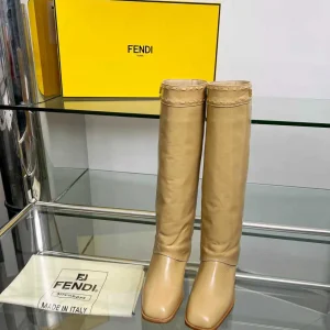 FENDI Chunky Heel Knee-High Trouser Boots image 1