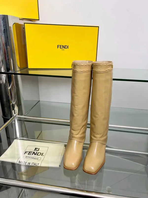FENDI Chunky Heel Knee-High Trouser Boots image 1