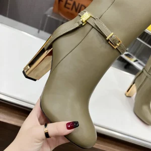 FENDI Delfina Round Toe Ankle Boots image 1