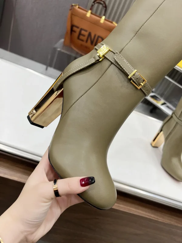 FENDI Delfina Round Toe Ankle Boots image 1