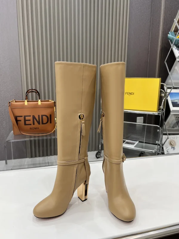 FENDI Delfina Round Toe Knee-High Boots image 1