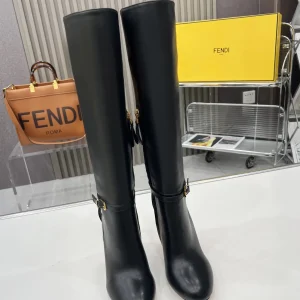 FENDI Delfina Round Toe Knee High Boots image 1