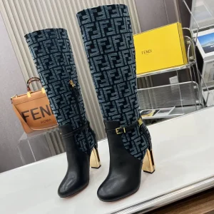 FENDI Delfina Round Toe Knee-High Boots image 1