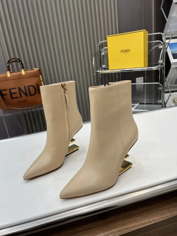 Fendi First Pointed Toe Ankle Boots with F-shaped Heel image 1