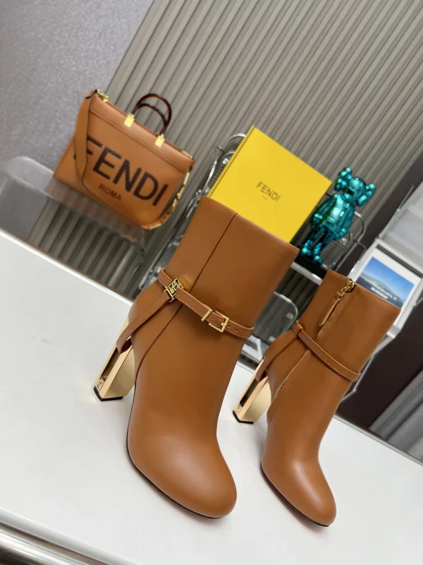 FENDI 2-Way Design Ankle Boots with Detachable Strap Buckle image 1