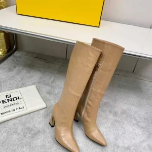 Women's Pointed Toe Knee High Heel Boots image 1