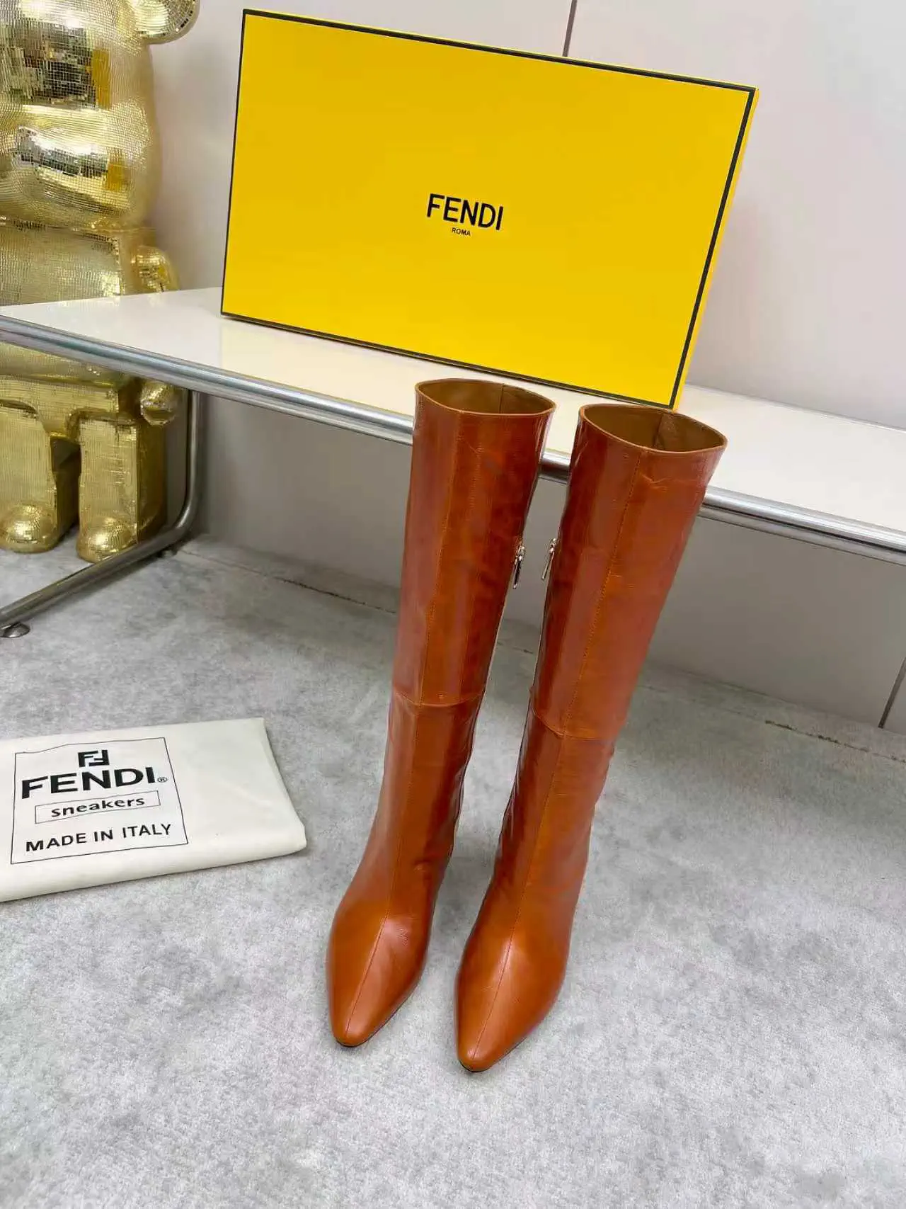 Women's Pointed Toe Knee High Boots image 1