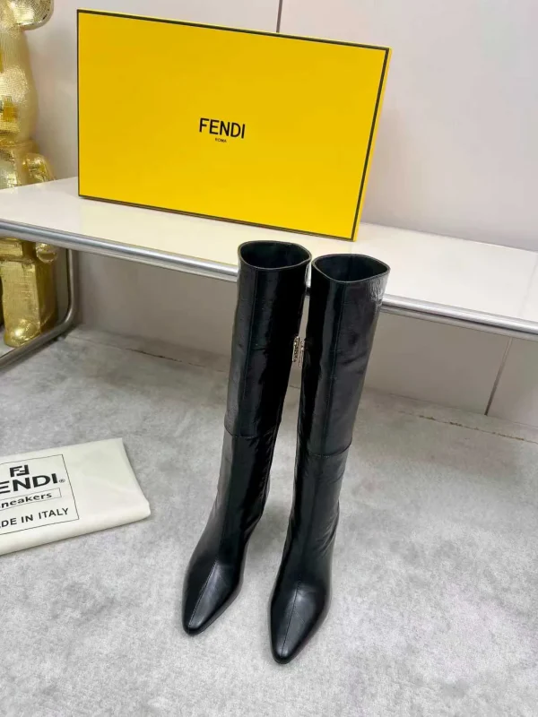 FENDI Women's Knee-High Pointed Toe Boots image 1