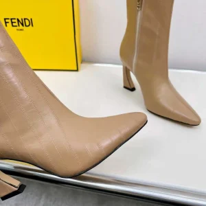 Pointed Toe High Heel Ankle Boots image 1