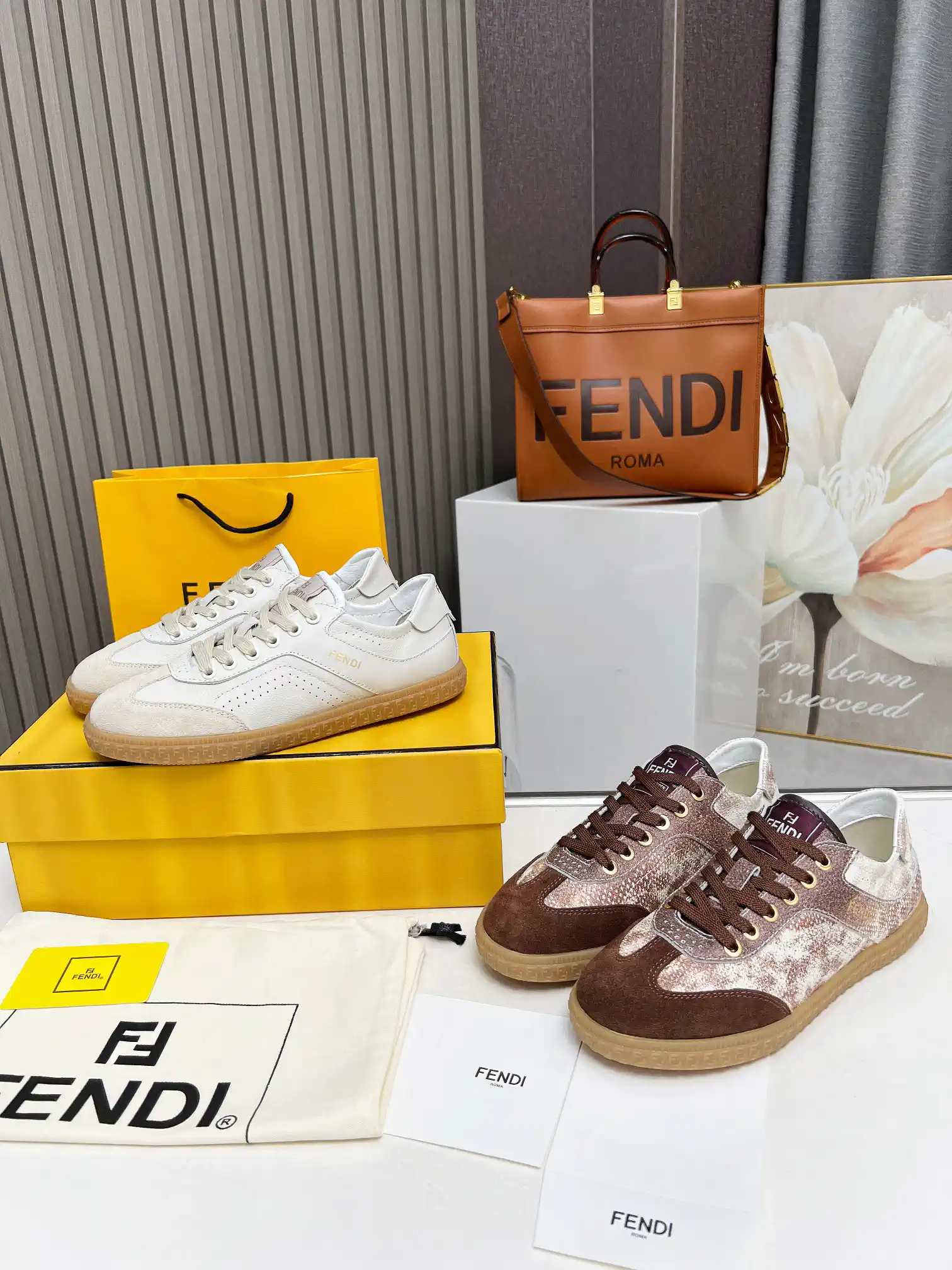 FENDI 2024 Spring Summer Fashion Spliced German Training Shoes image 1