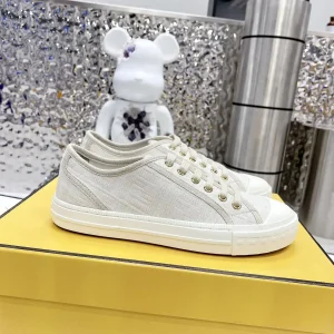 FENDI Domino Monogram Canvas Casual Sneakers image 1