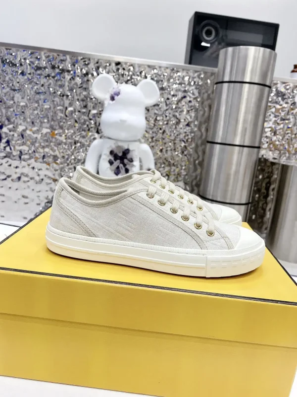 FENDI Domino Monogram Canvas Casual Sneakers image 1