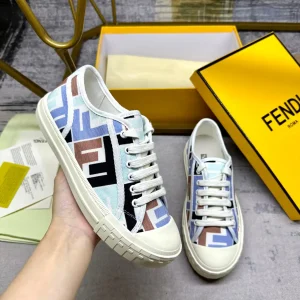 FENDI Domino Canvas Casual Sneakers image 1
