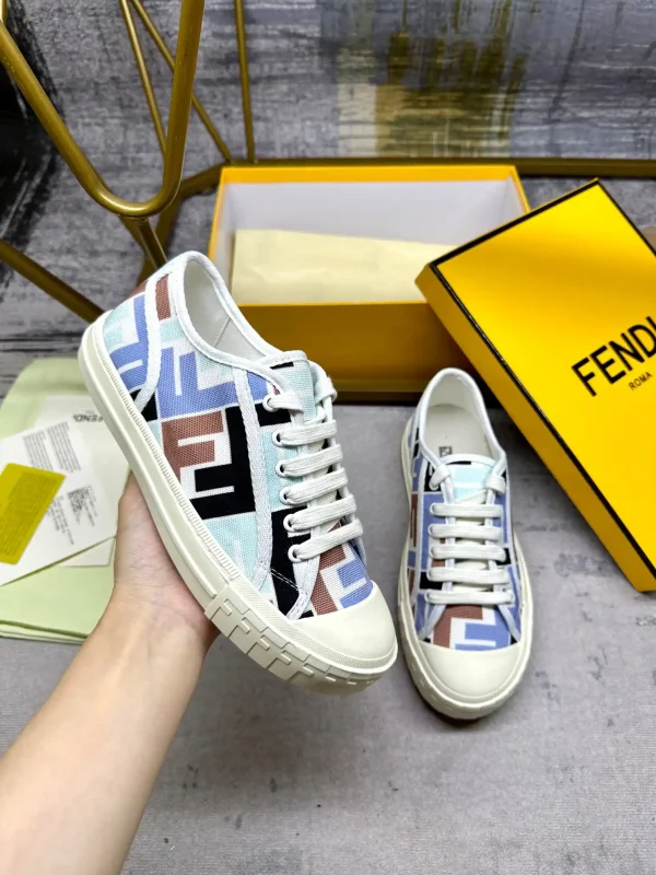 FENDI Domino Canvas Casual Sneakers image 1