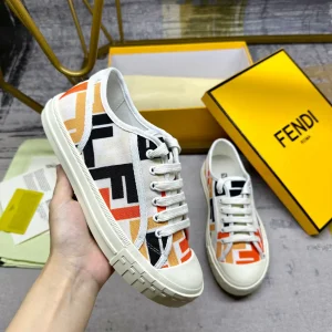 FENDI Domino Canvas Casual Sneakers image 1