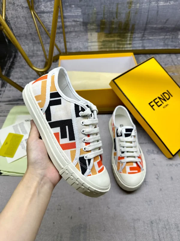 FENDI Domino Canvas Casual Sneakers image 1