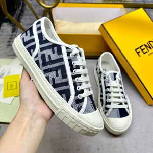 FENDI Domino Canvas Casual Sneakers image 1