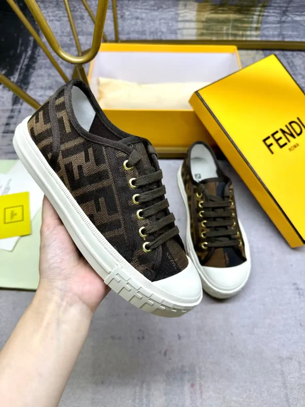 FENDI Domino Canvas Casual Sneakers image 1