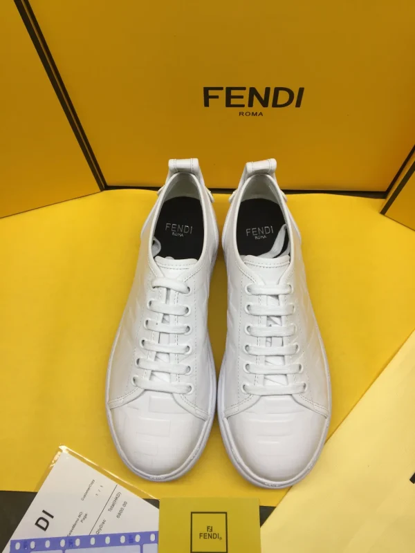 FENDI Leather Lace-Up Casual Shoes image 1