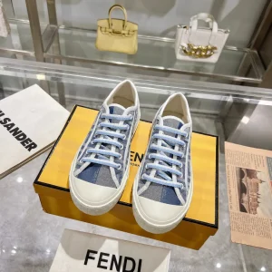 FENDI Domino Canvas Casual Sneakers image 1