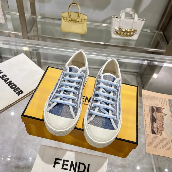 FENDI Domino Canvas Casual Sneakers image 1