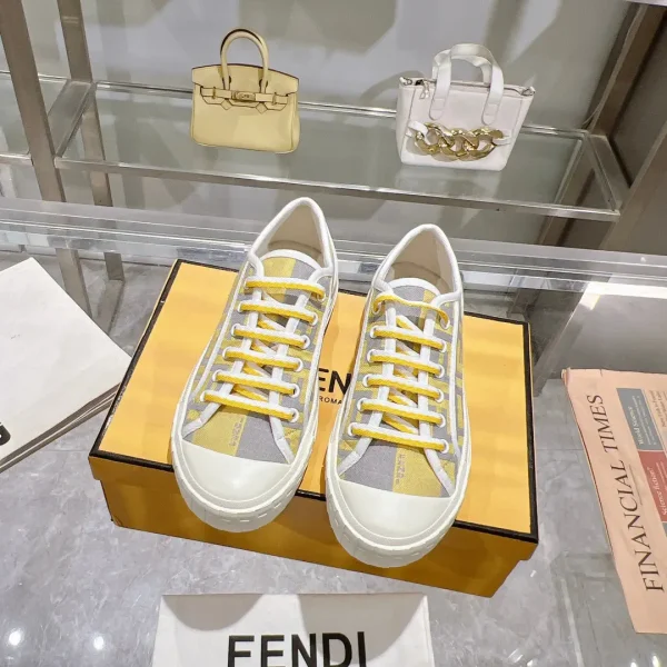 FENDI Domino Canvas Casual Sneakers image 1
