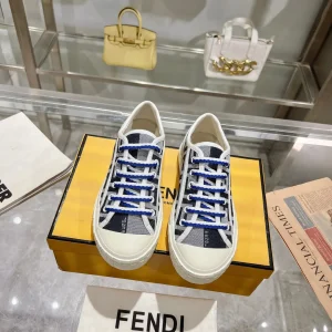 FENDI Domino Canvas Casual Sneakers image 1