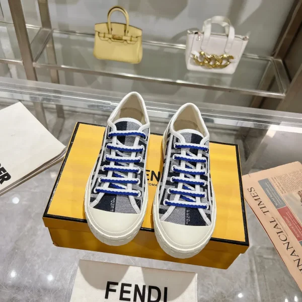 FENDI Domino Canvas Casual Sneakers image 1
