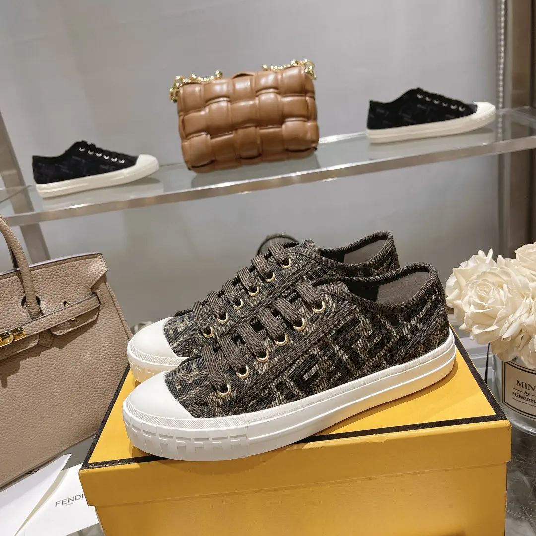 FENDI Couple Canvas Sneakers image 1