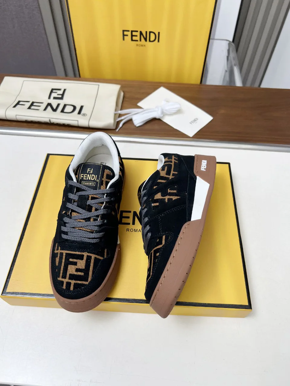FENDI Unisex Low-Top Sneakers image 1