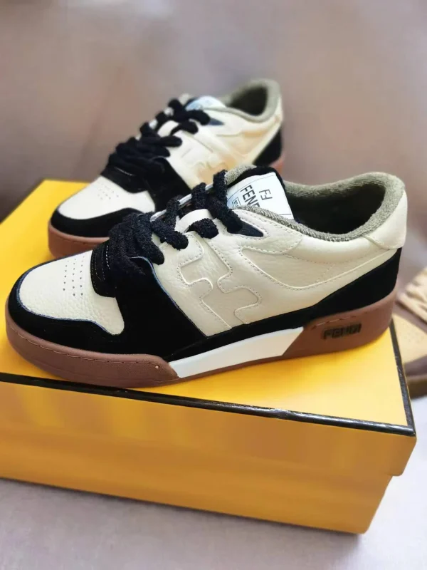 FENDI MATCH Suede Low-Top Casual Sneakers image 1