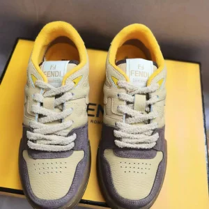 FENDI MATCH Suede Low-Top Casual Sneakers image 1