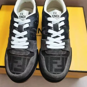 FENDI MATCH Suede Low-Top Casual Sneakers image 1