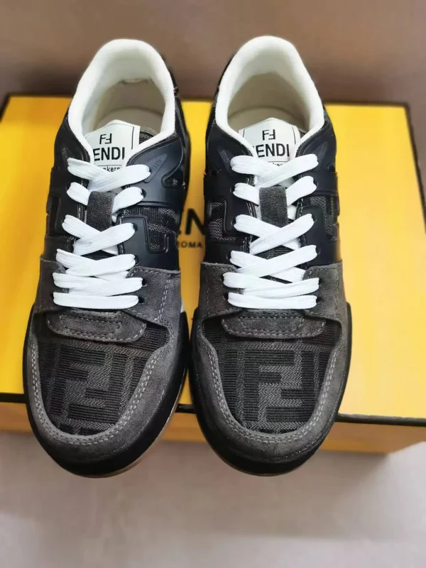 FENDI MATCH Suede Low-Top Casual Sneakers image 1