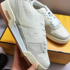 FENDI MATCH Suede Low-Top Casual Sneakers image 1