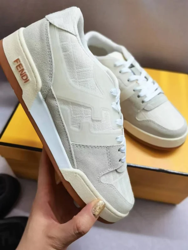 FENDI MATCH Suede Low-Top Casual Sneakers image 1