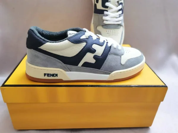 FENDI MATCH Suede Low-Top Casual Sneakers image 1