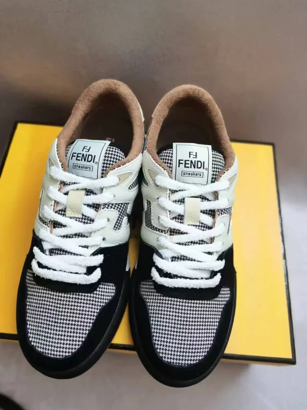 FENDI MATCH Suede Low-Top Casual Sneakers image 1