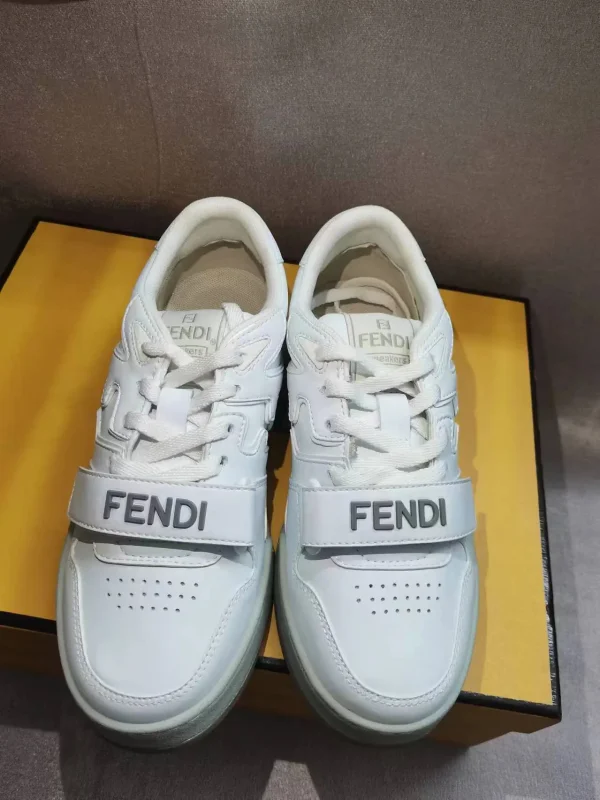 FENDI MATCH Suede Low-Top Casual Sneakers image 1